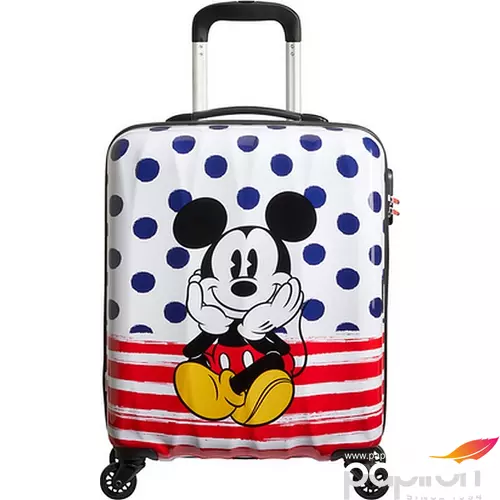 American Tourister bőrönd Alfatwist Disney Legends SPIN 55/20 92699/9072 Mickey Blue Dots