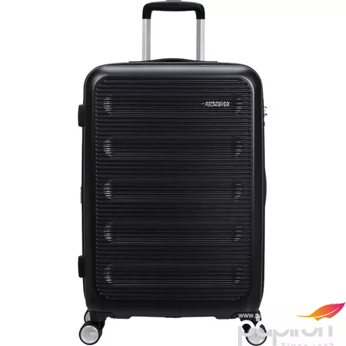 American Tourister bőrönd Astrobeam 67/24 Spinner Exp Tsa Storm Black