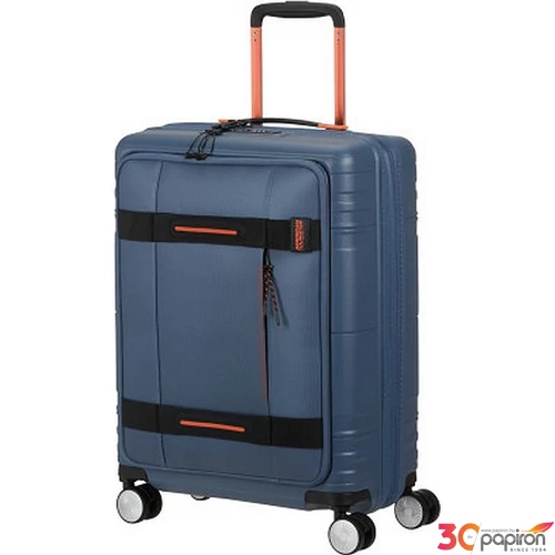 American Tourister bőrönd Hello Cabin Spinner 55/20 Exp 14'9417/6032-Navy/Orange