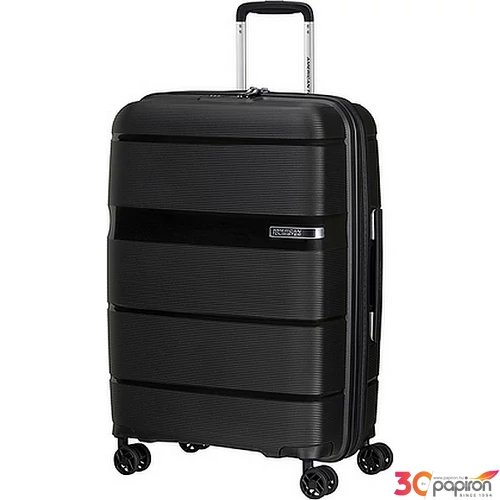 American Tourister bőrönd Linex spinner 66/24 Vivid Black 128454/1895 Vivid Black - 4 kerekű