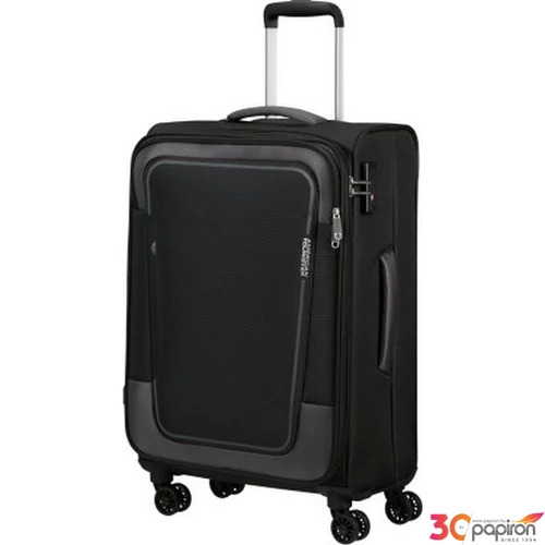 American Tourister bőrönd Pulsonic spinner 68/25 Exp TSA 146517/423 Asphalt Black