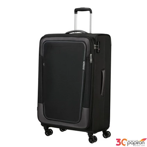 American Tourister bőrönd Pulsonic spinner 81/30 Exp TSA 146518/423 Asphalt Black