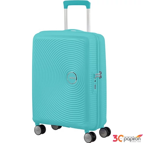 American Tourister bőrönd Soundbox spinner 55/20 Poolside Blue 88472/8864 Poolside Blue - 4 kerekű