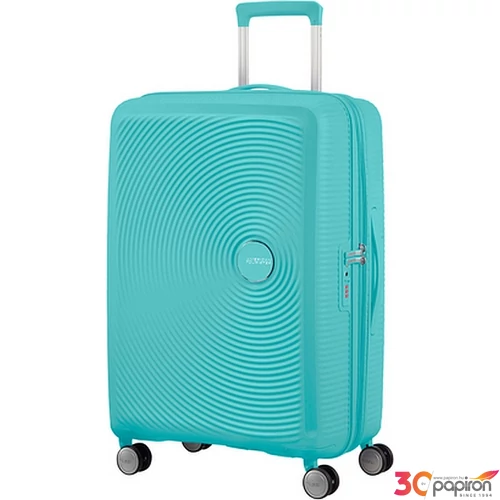American Tourister bőrönd Soundbox spinner 67/24 Poolside Blue 88473/8864 Poolside Blue - 4 kerekű