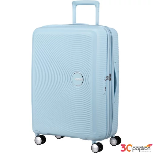 American Tourister bőrönd 25' Soundbox Spinner 67/24 Tsa Exp 88473/8365-Pastel Blue