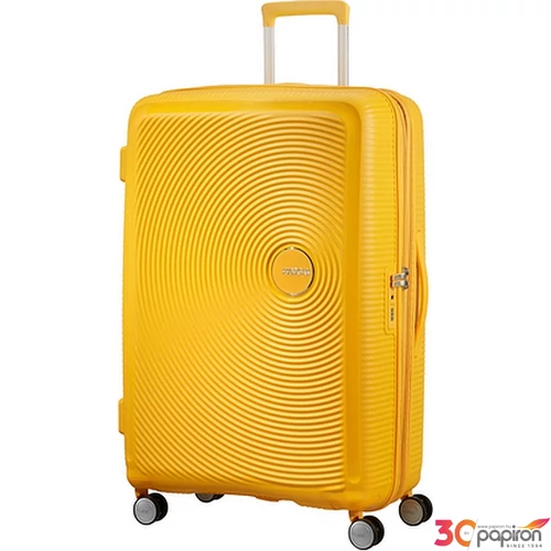 American Tourister bőrönd Soundbox spinner 77/28 Golden Yellow 88474/1371 Golden Yellow - 4 kerekű