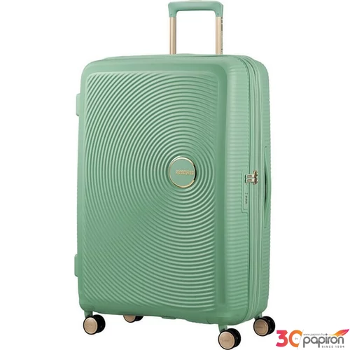 American Tourister bőrönd Soundbox Spinner 77/28 Tsa Exp 88474/7743-Almond Green/Gold