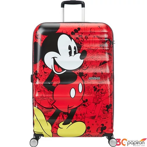 American Tourister bőrönd Wavebreaker Disney SPIN 77/28 85673/6976 Mickey Comics Red
