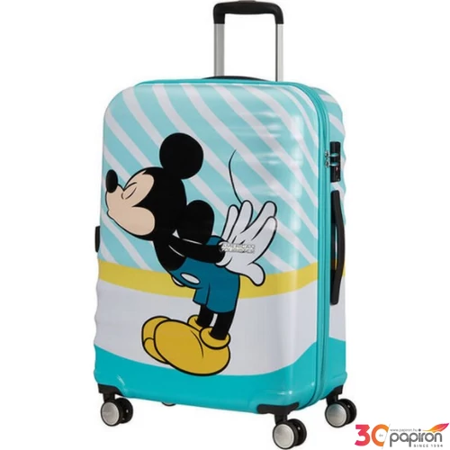American Tourister bőrönd Wavebreaker Disney Spin. 67/24 85670/8624-Mickey Blue Kiss