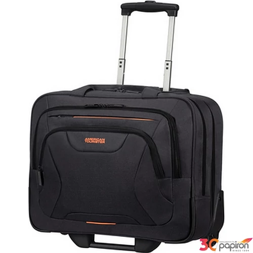 American Tourister gurulós At Work Rolling Tote 15,6' 88533/1070-Black/Orange
