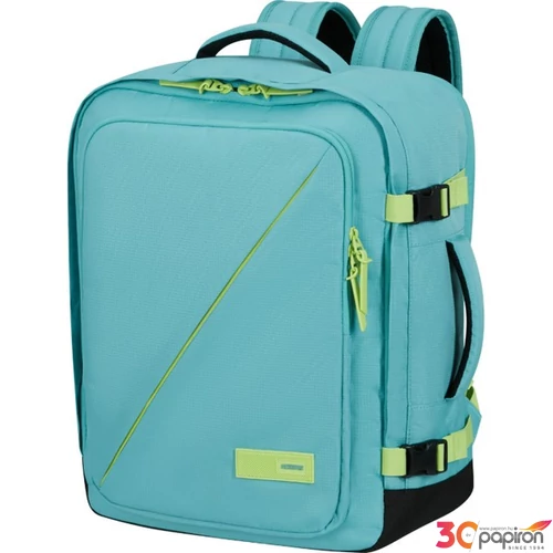 American Tourister hátizsák Take2Cabin Casual Backpack M 149175/A647-Dusty Turquoise/Lime