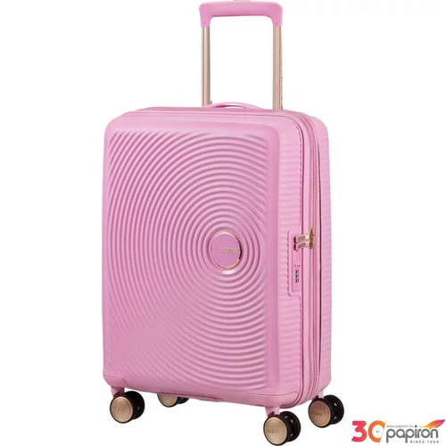American Tourister kabinbőrönd Soundbox Spinner 55/20 Tsa Exp 88472/7742-Pearl Pink/Gold