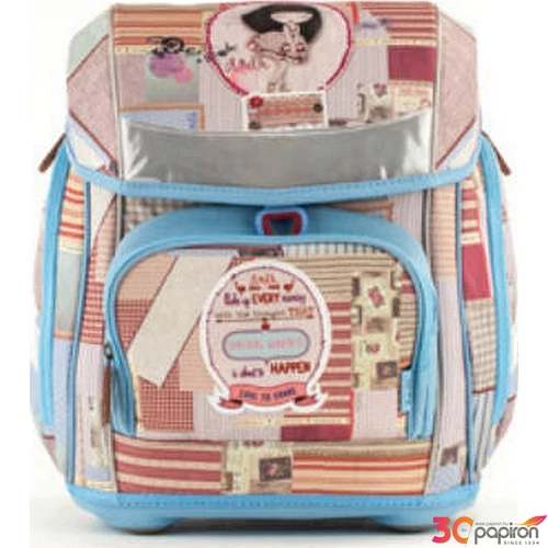 Iskolatáska Hátizsák Anekke hard mágnes patchwork 38x 19 x32 cm 19AN-902-PATCH
