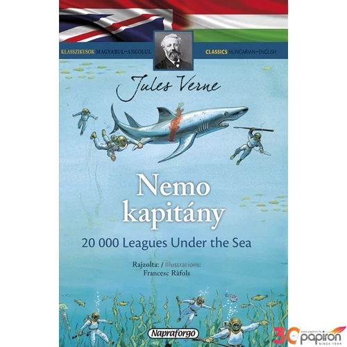 Angol-Magyar oktató könyv Klasszikusok magyarul-angolul: Nemo k... Napraforgó könyvek Nemo kapitány