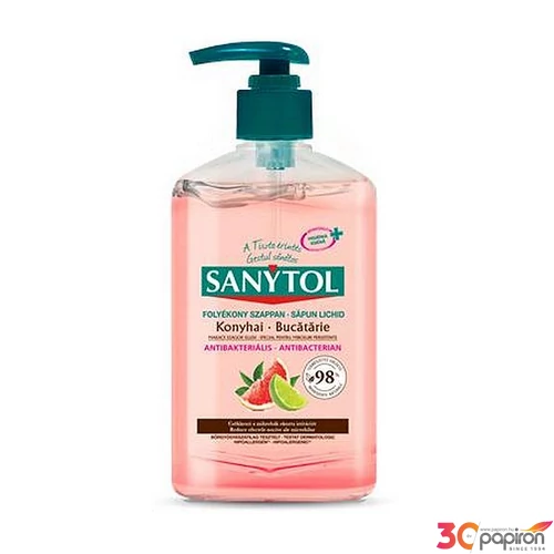 Antibakteriális folyékony szappan 250ml SANYTOL Konyhai 