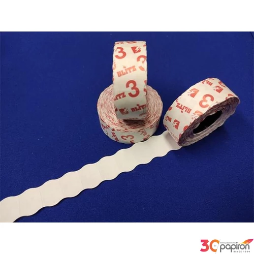 Árazógép 22x16 mm Blitz Fehér 1000címke/tekercs, Blitz P16, Blitz P14, Meto EC1622 árazógépekhez