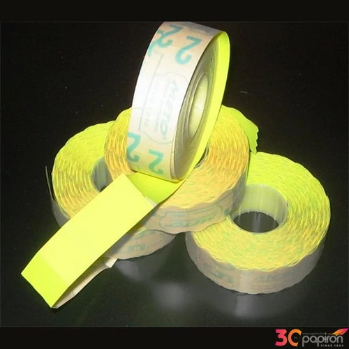 Árazószalag 19x16 mm Meto citrom 5 db/cs