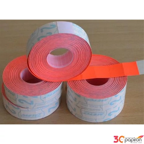 Árazószalag 19x16 mm Meto piros 5 db/cs