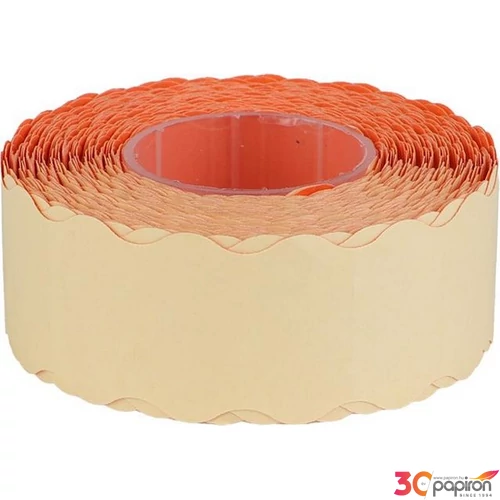Árazószalag 25x16 mm gyengített ragasztóval fehér 10 db/cs