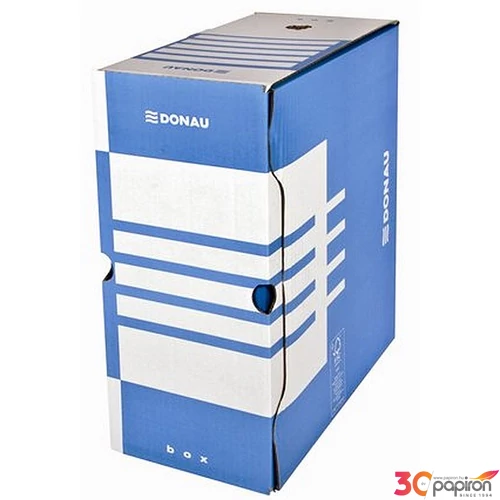 Archiváló doboz A4 Donau kék 155mm karton kék Iratrendezés DONAU 7663301FSC-10