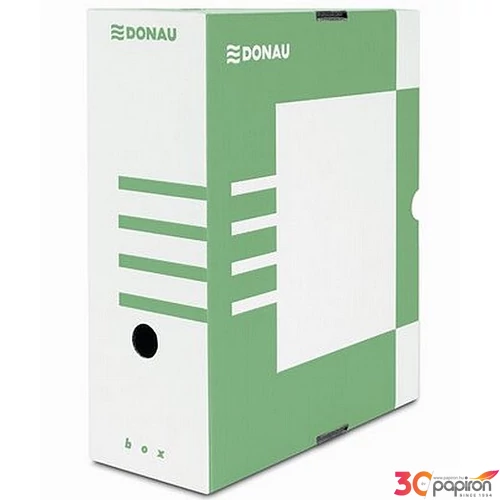 Archiváló doboz A4 Donau zöld 120mm karton zöld Iratrendezés DONAU 7662301FSC-06