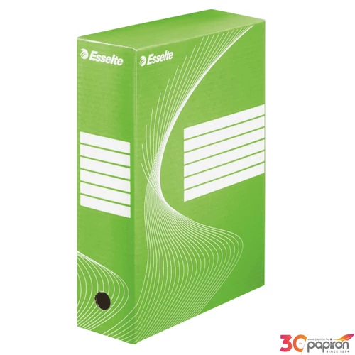 Archiváló doboz Esselte BOXYCOLOR színes 100mm zöld Esselte