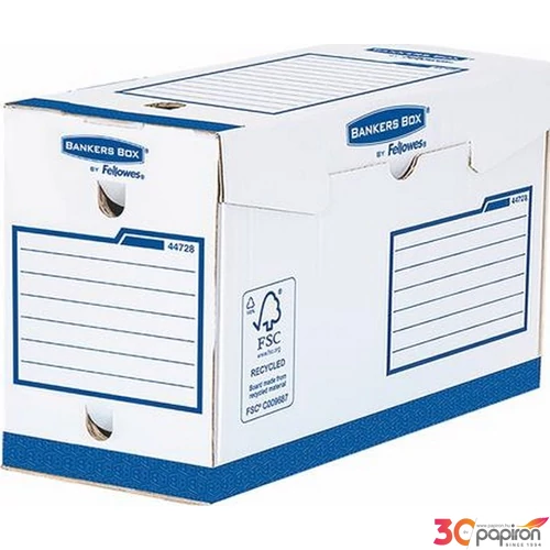 Archiválódoboz A/4+ Fellowes extra erős, 150mm,kék- fehér Iratrendezés, archiválás