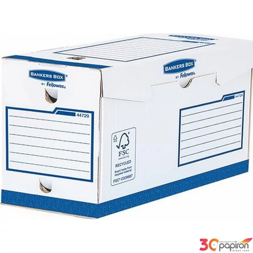 Archiválódoboz A/4+ Fellowes extra erős, 200mm,kék- fehér Iratrendezés, archiválás