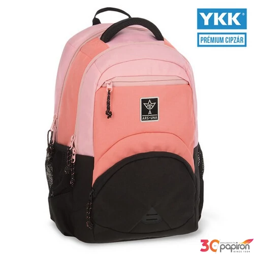 Ars Una Ergonómikus Hátizsák 2 27L Rose-Black (5464 25 dupla komfortos 55834643 prémium 3év garancia