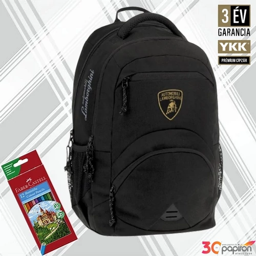 Ars Una ergonómikus hátizsák Lamborghini  26' 55835534 gerincbarát 3év garancia