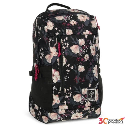 Ars Una Hátizsák 25 AU-17 Flowery Black (5374) 56583748