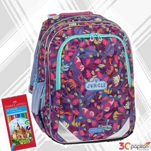 Ars una iskolatáska ErgoFit 23 24L ergo-fit Jungle (5259) 56172591 prémium 3év garancia