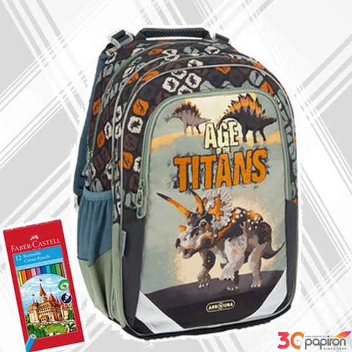 Ars una iskolatáska ErgoFit 23 24L ergo-fit Age of the Titans (5261) dí 56172614 prémium 3év garancia