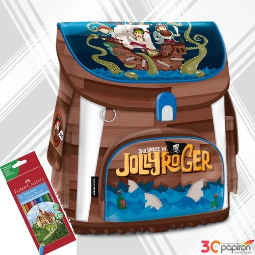 Ars una iskolatáska kompakt Jolly Roger 806 94498066 mágneszár 3év garancia alsósokn
