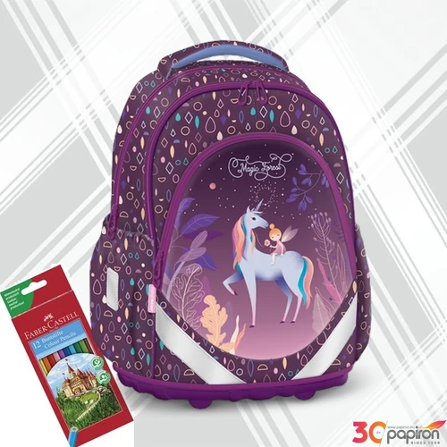 Ars una iskolatáska M anatómia Magic Forest (5045) 21 54560451 gerincbarát 3év garancia alsóso