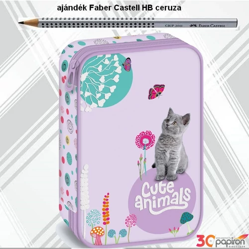 Tolltartó többszintes Ars Una Cute Animals-kitten (5368) 24 cica 54950863 nagyméretű írószertartókkal plu