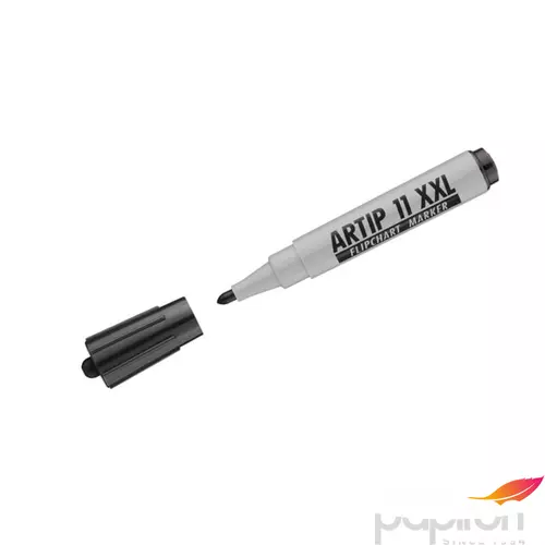 Artip 11 XXL marker fekete 3mm kerek hegyű flipchart marker ICO táblamarker