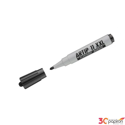 Artip 11 XXL marker fekete 3mm kerek hegyű flipchart marker ICO táblamarker