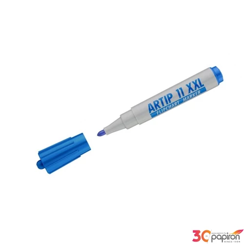Artip 11 XXL marker kék 3mm kerek hegyű flipchart marker ICO táblamarker