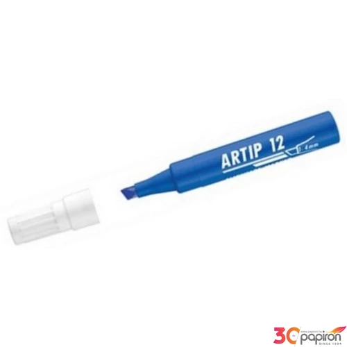 Artip 12 marker kék 1-4mm vágott hegyű flipchart marker ICO táblamarker