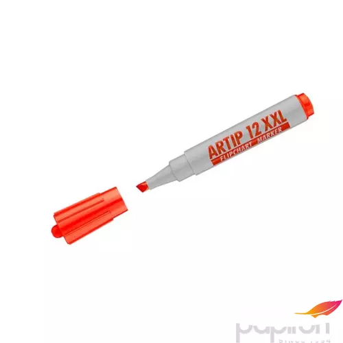 Artip 12 XXL marker piros 1-4mm vágott hegyű flipchart marker ICO táblamarker