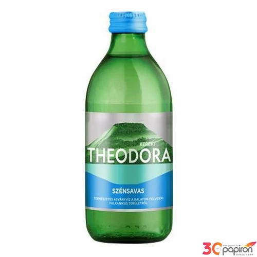 Ásványvíz szénsavas üveges THEODORA 0,33l Kereki