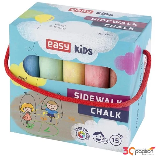 Aszfaltkréta 15db-os Easy színes kréta 88305 