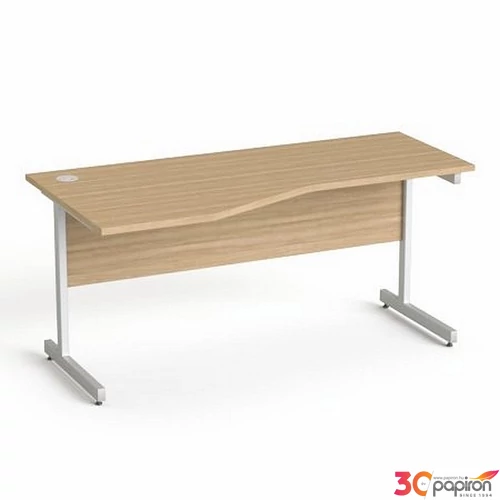 Asztal Irodai Mayah Freedom SV-30 kőris fémlábbal 160x80 cm,balos