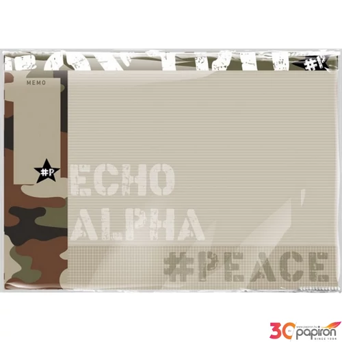 Asztali könyöklő 420x590 mm Peace-Alpha-Tango-Mike 21' Lizzy kollekció