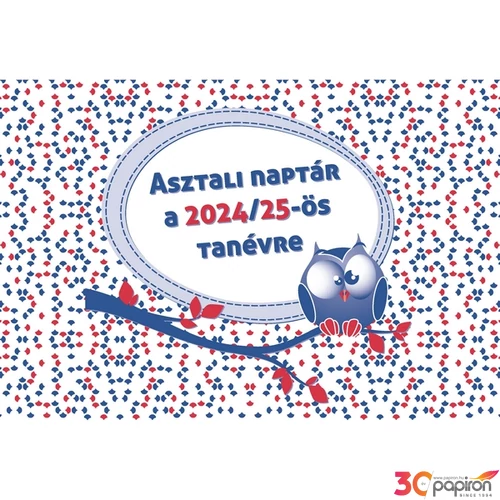 Asztali naptár 2025/26 tanévre  Realsystem   kollekció 7836-00