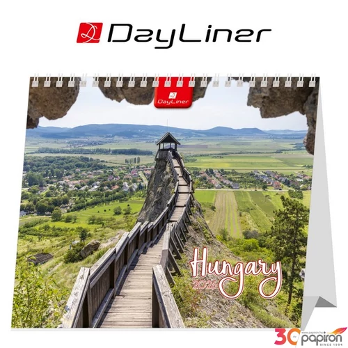 Asztali naptár 2026 Hungary álló mini Dayliner 2026-os kollekció