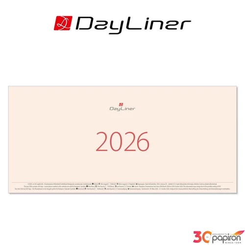 Asztali naptár 2026 Kódex tömb Dayliner 2026-os kollekció