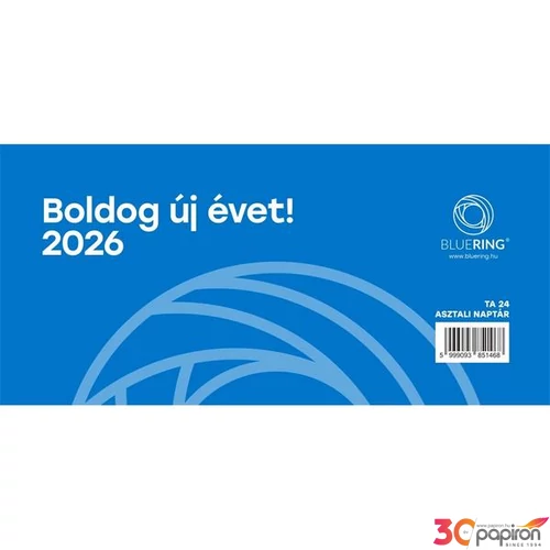 Asztali naptár TA/24 2026 asztalinaptár TA24 naptárhát nélküli