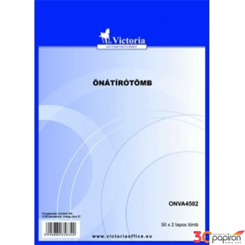 Önátírótömb A4 50x2pl Victoria franciakockás ONVA4502